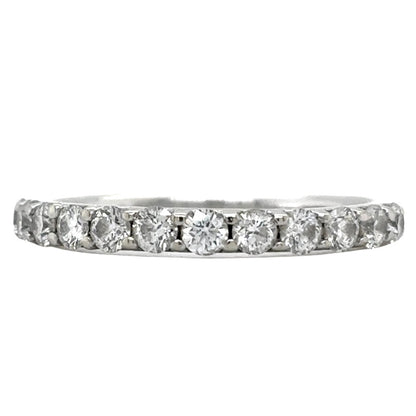 1/2ctw Diamond 14k White Gold Band Ring 2.3g Size 6