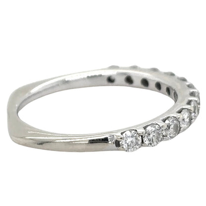 1/2ctw Diamond 14k White Gold Band Ring 2.3g Size 6
