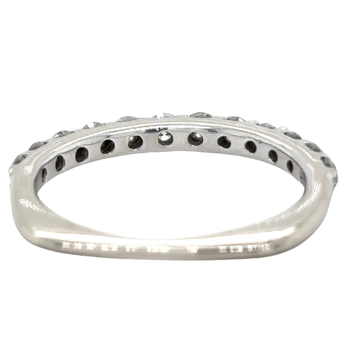 1/2ctw Diamond 14k White Gold Band Ring 2.3g Size 6