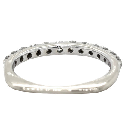 1/2ctw Diamond 14k White Gold Band Ring 2.3g Size 6
