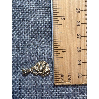 10K Yellow Gold 22Mm X 13Mm Nugget Pendant