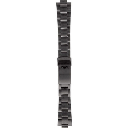 Mens 18-20-22mm Black Multi-End Piece Link Watch Band