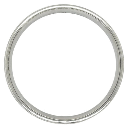 10k White Gold and Platinum 6.5mm Size 9.5 Band 8.1g
