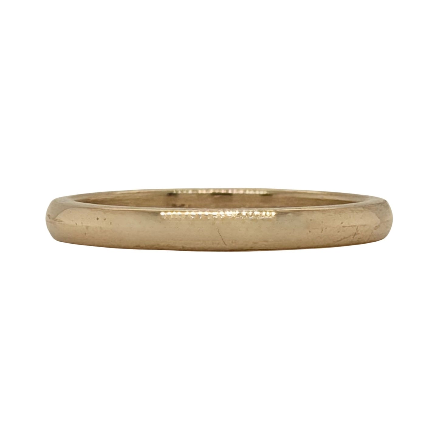 2.2mm 14k Yellow Gold Band Ring 2.2g Size 5.5