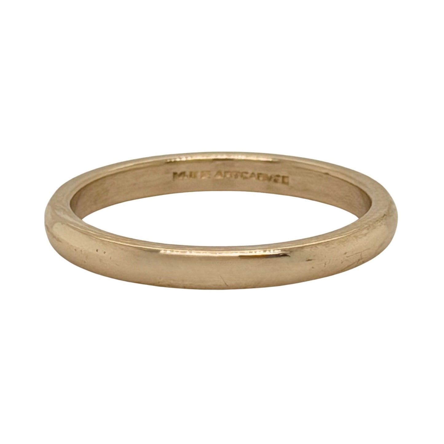 2.2mm 14k Yellow Gold Band Ring 2.2g Size 5.5
