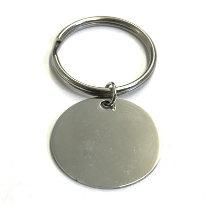Gulf Shores, Alabama Ocean with Dolphins Stainless Steel Round Keychain