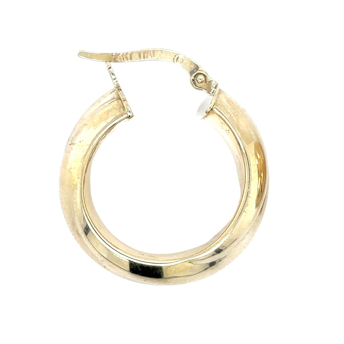 14K Yellow Gold Hoop Earrings 3.8g