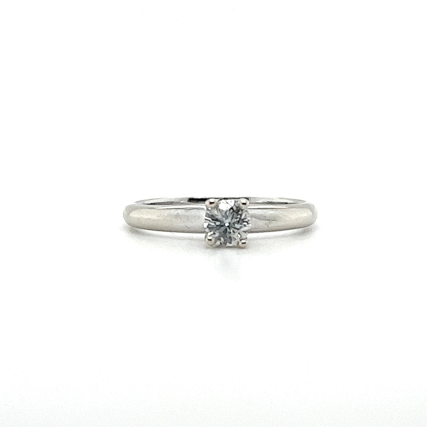 .23 CT Solitaire Diamond Engagement Ring 14K White Gold Size 6