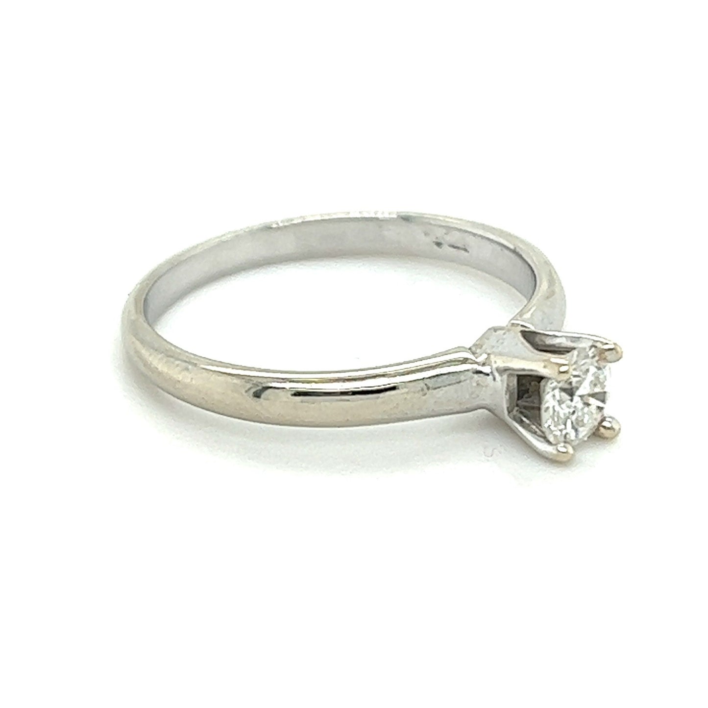 .23 CT Solitaire Diamond Engagement Ring 14K White Gold Size 6