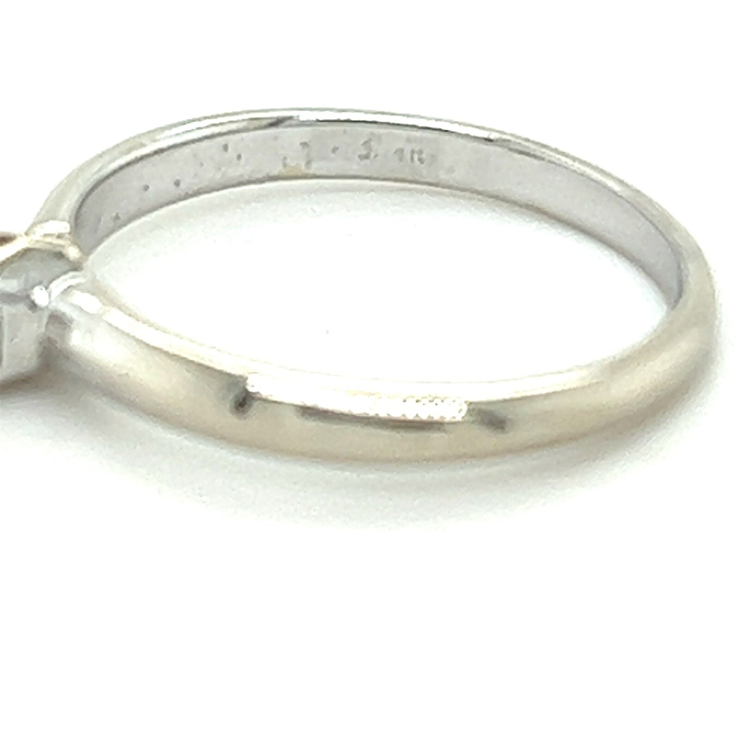 .23 CT Solitaire Diamond Engagement Ring 14K White Gold Size 6