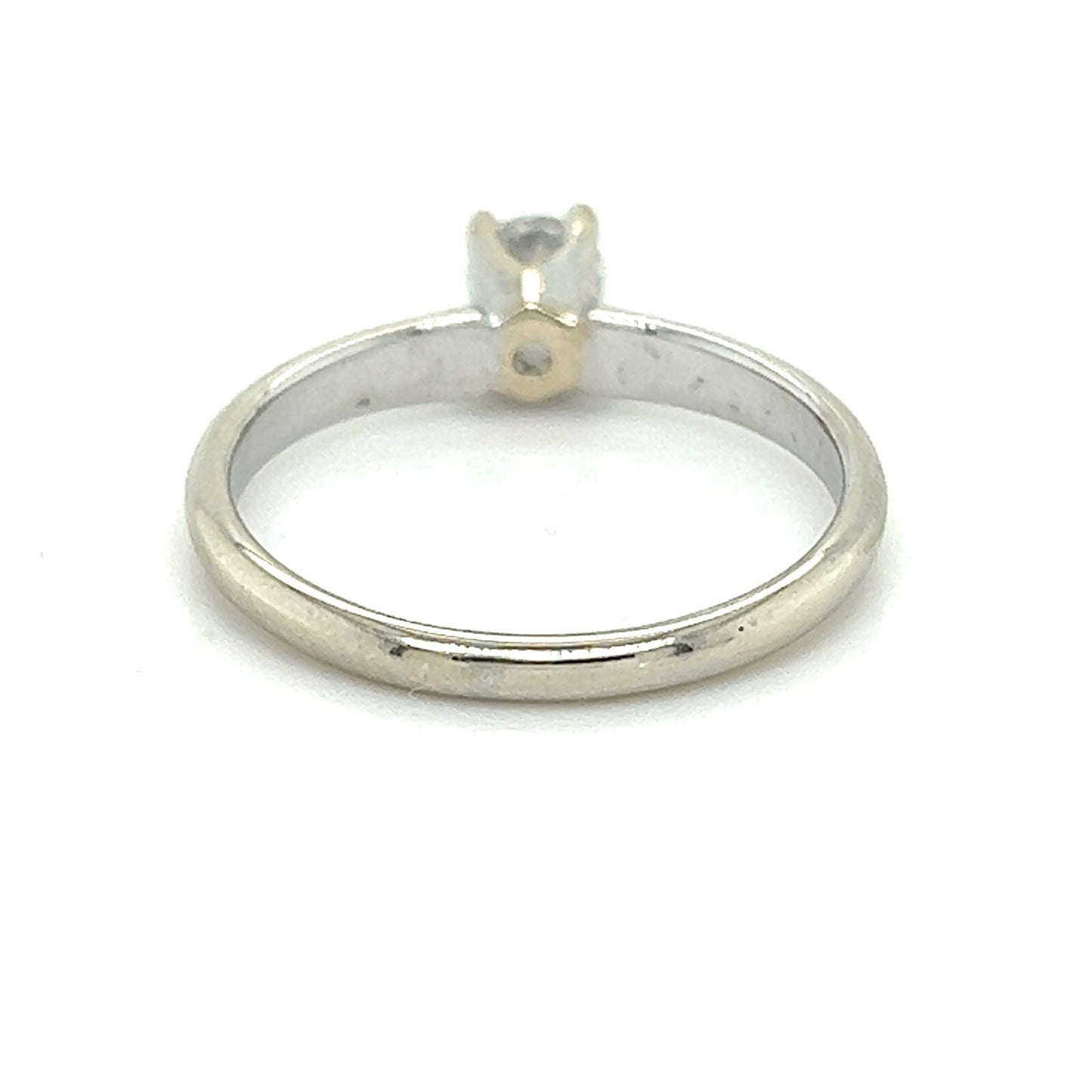 .23 CT Solitaire Diamond Engagement Ring 14K White Gold Size 6