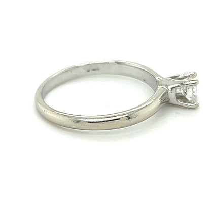 .23 CT Solitaire Diamond Engagement Ring 14K White Gold Size 6