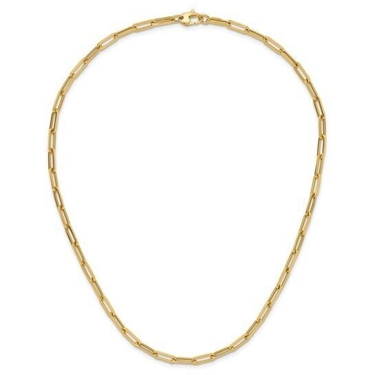Herco 14K Yellow Gold Polished Paperclip Link 18" Necklace