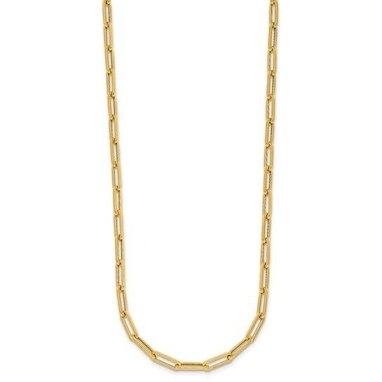 Herco 14K Yellow Gold Polished Paperclip Link 18" Necklace
