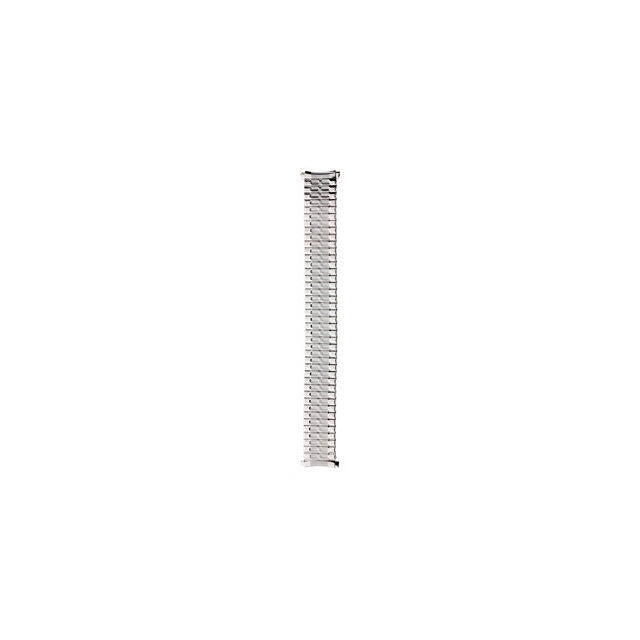 Mens 18-22mm Stainless Steel Curved Spring End Expansion Watch Band