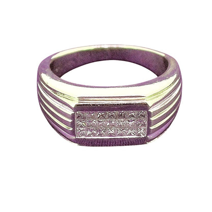 1/2ctw Diamond 14k Yellow Gold Size 8.5 Band Ring 7.9g