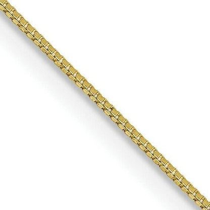 10k Yellow Gold 0.5mm Box Chain 22 inch