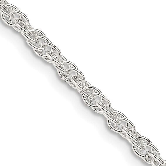 Sterling Silver 2.5 mm Loose Rope 20  Inch Chain