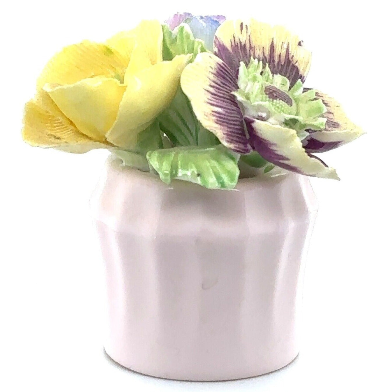 Royal Adderley Floral Bouquet Flower Vase Made in England Bone China 2.5"