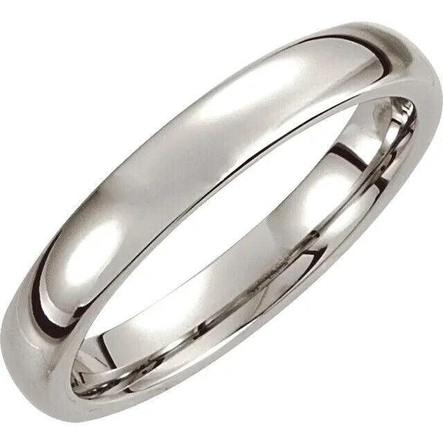 Dura Cobalt 4 mm Slightly Domed Band Size 10