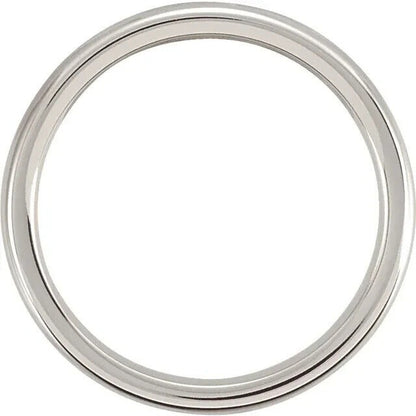 Dura Cobalt 4 mm Slightly Domed Band Size 10