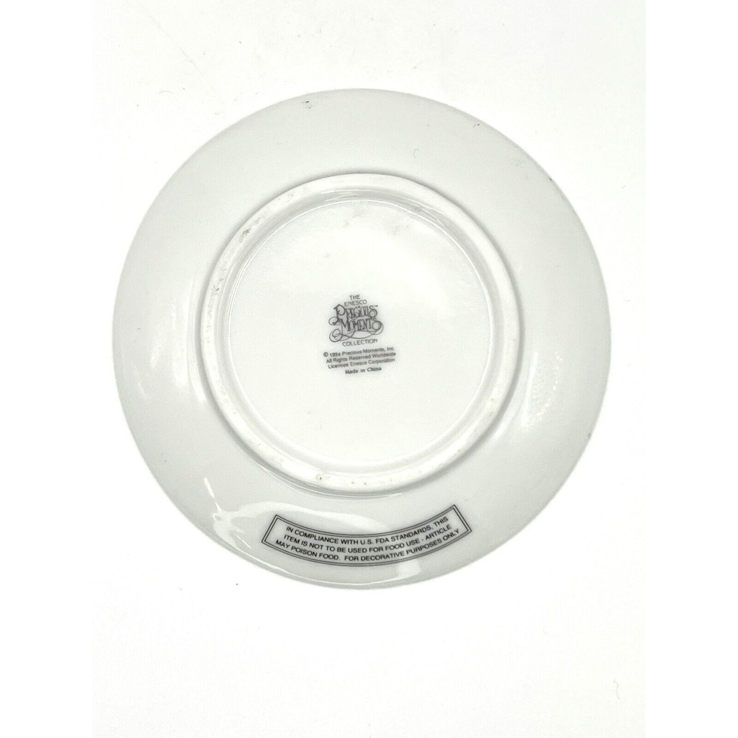 Precious Moments Porcelain Plate Friendship Hits The Spot