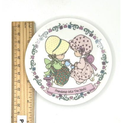 Precious Moments Porcelain Plate Friendship Hits The Spot