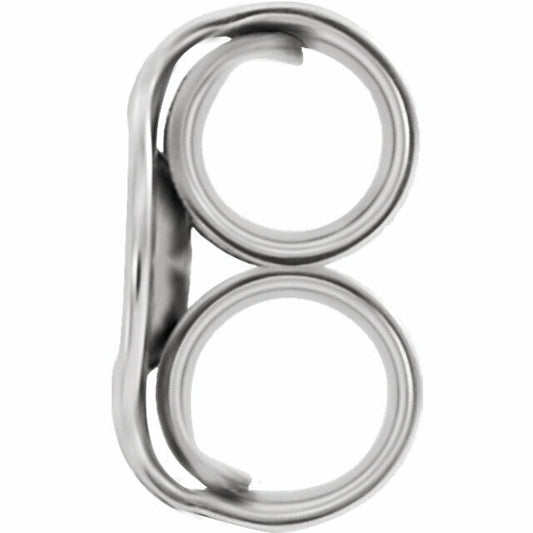 14K White Gold Ultra-Lightweight Friction Earring Back with 3.1 mm Pad