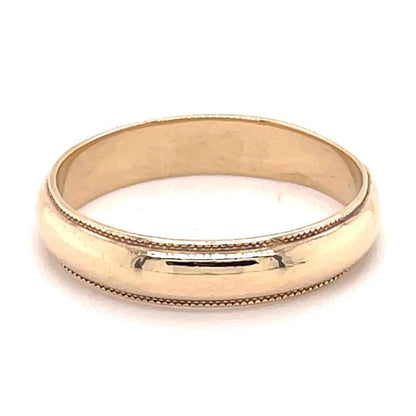4.8mm Wedding Band Ring  14K Yellow Gold 5.1g Size 10.75