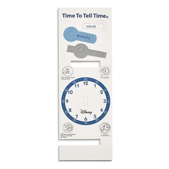 Disney Kids Mickey Mouse Watch Blue Printed Fabric Band Time Teacher Watch