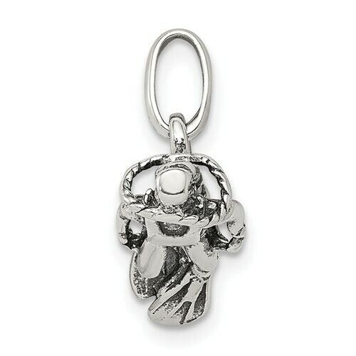 Sterling Silver Scuba Diver Charm Pendant