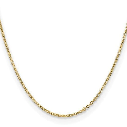 Chisel Gold-Tone Brass 1.70mm Plated 20 Inch Rolo Chain
