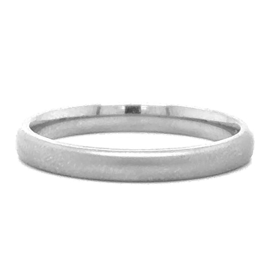 INOX Silver Tone Brushed Finish Titanium Classic 3mm Matte Band Ring Size 12