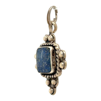 Lapis Pendant .925 Sterling Silver 2.5 g