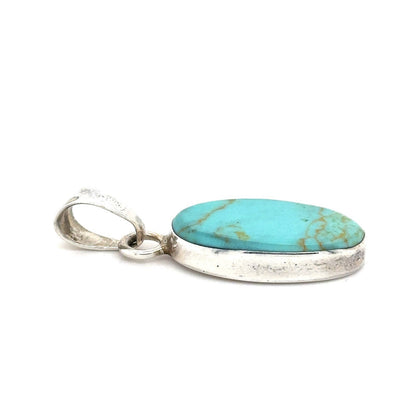 Sterling Silver Turquoise Pendant 4.6g