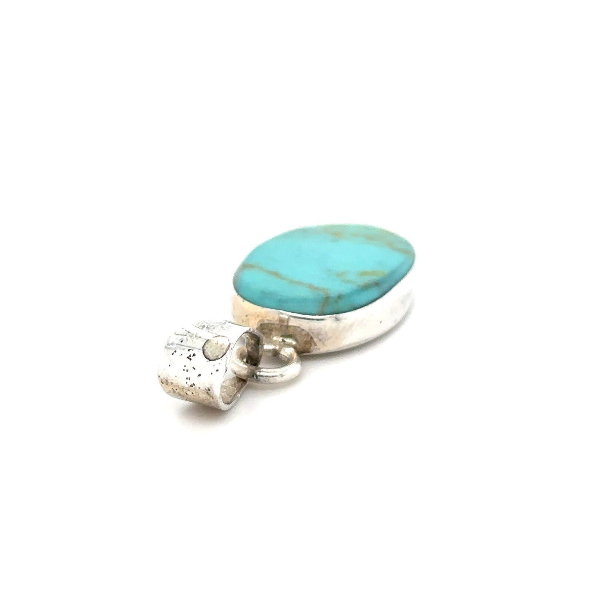 Sterling Silver Turquoise Pendant 4.6g