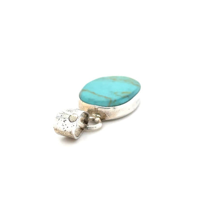 Sterling Silver Turquoise Pendant 4.6g