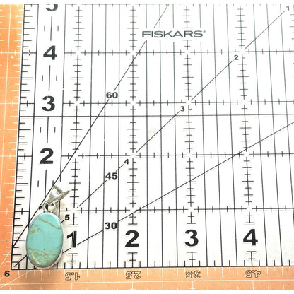 Sterling Silver Turquoise Pendant 4.6g