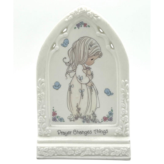 Precious Moments Prayer Changes Things Standing Plaque