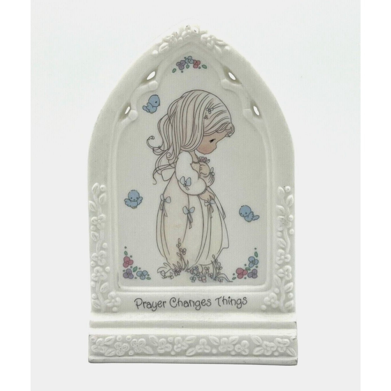 Precious Moments Prayer Changes Things Standing Plaque