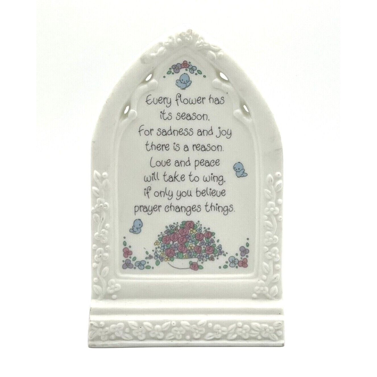 Precious Moments Prayer Changes Things Standing Plaque