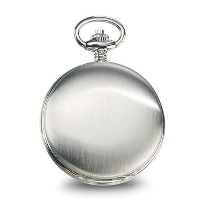 Charles Hubert Chrome-finish White Skeleton Dial Pocket Watch