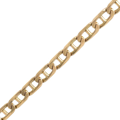 14k Yellow Gold 4mm Mariner Link 8.5" Bracelet 8.6g