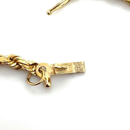 2.3mm Rope 18 Inch Chain Real Solid 14k Yellow Gold 12.1g
