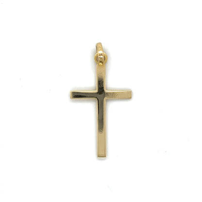 14K Yellow Gold Cross Pendant 1.6g Charm