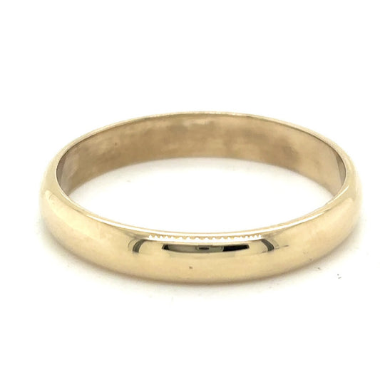 3.8mm Wedding Band Ring  14K Yellow Gold 3.9g Size 11.25