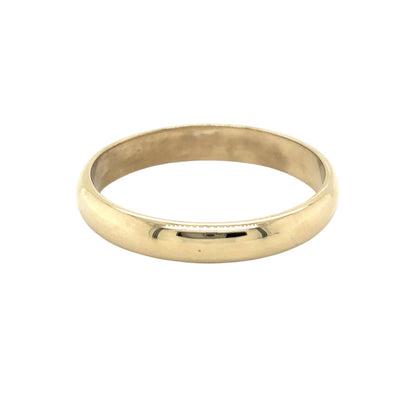 3.8mm Wedding Band Ring  14K Yellow Gold 3.9g Size 11.25