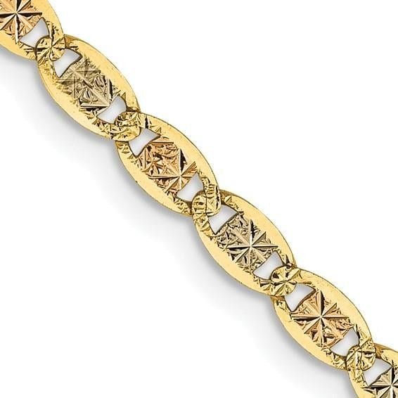 14k Tri-Color Gold 18-Inch Necklace