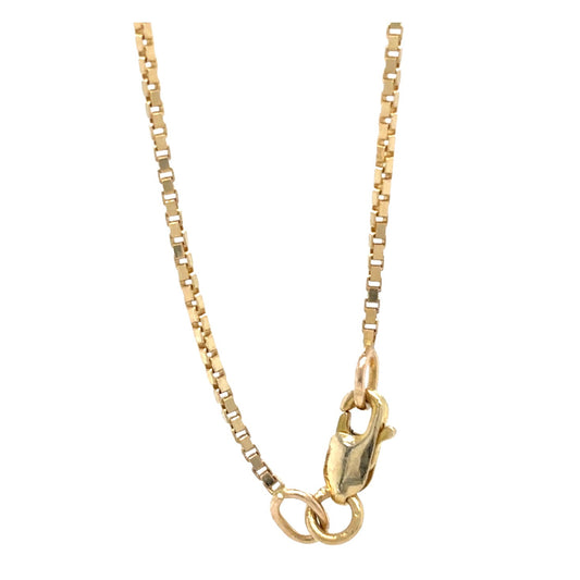 14k Yellow Gold 1mm 18 inch Box Chain 2.9g