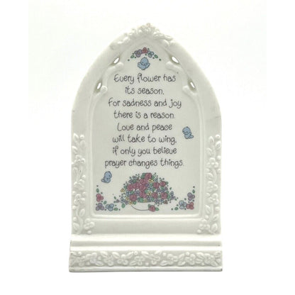 Precious Moments Prayer Changes Things Standing Plaque